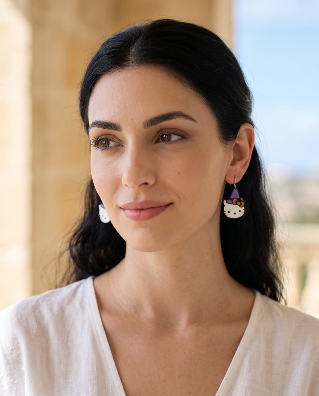 Hello Kitty Witch Earrings