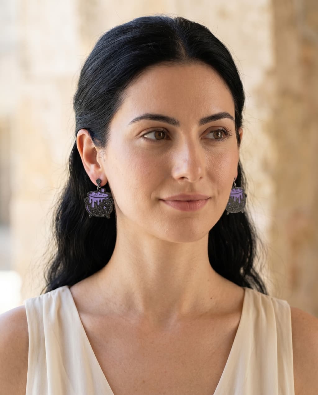 Sparkling Cauldron Earrings